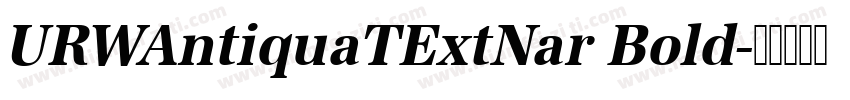URWAntiquaTExtNar Bold字体转换